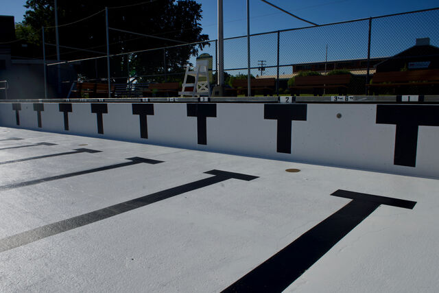 Toppenish city pool resurfacing, after