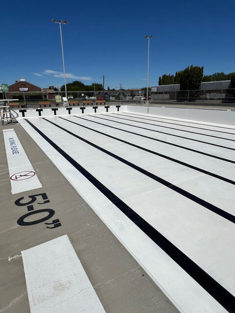 Toppenish city pool resurfacing, after