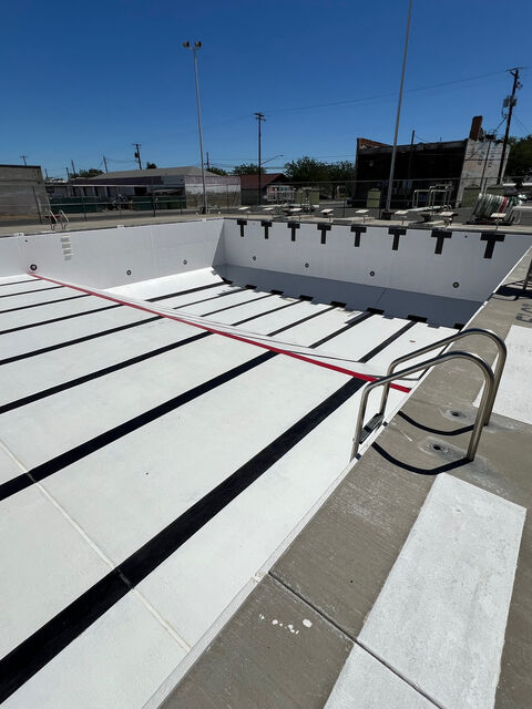 Toppenish city pool resurfacing, after