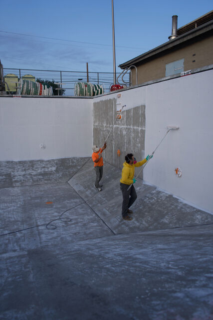 Toppenish city pool resurfacing, in progress